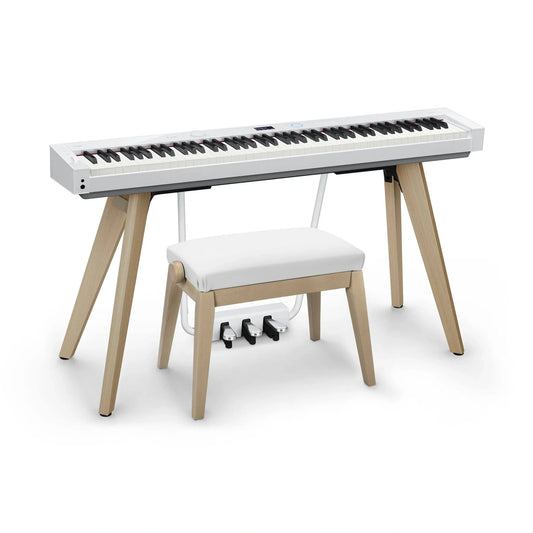 Casio BG50 Kobe Piano Bench - White