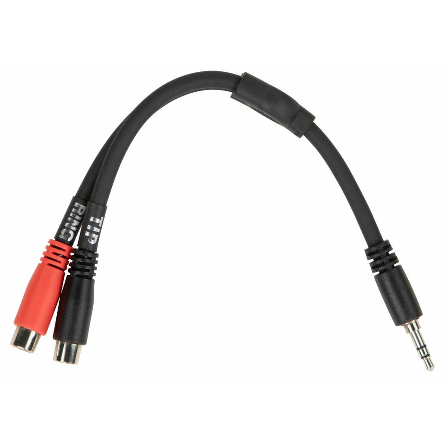 Pig Hog 6" Y cable, 3.5mm TRS (F) - Dual RCA (M) - CABLES & ADAPTORS - [shop-name]