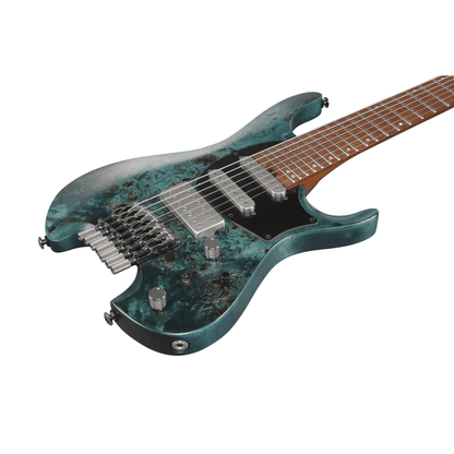 Ibanez Premium Q547PB 7-String Headless Electric Guitar - Cosmic Blue Low Gloss - Joondalup Music Centre