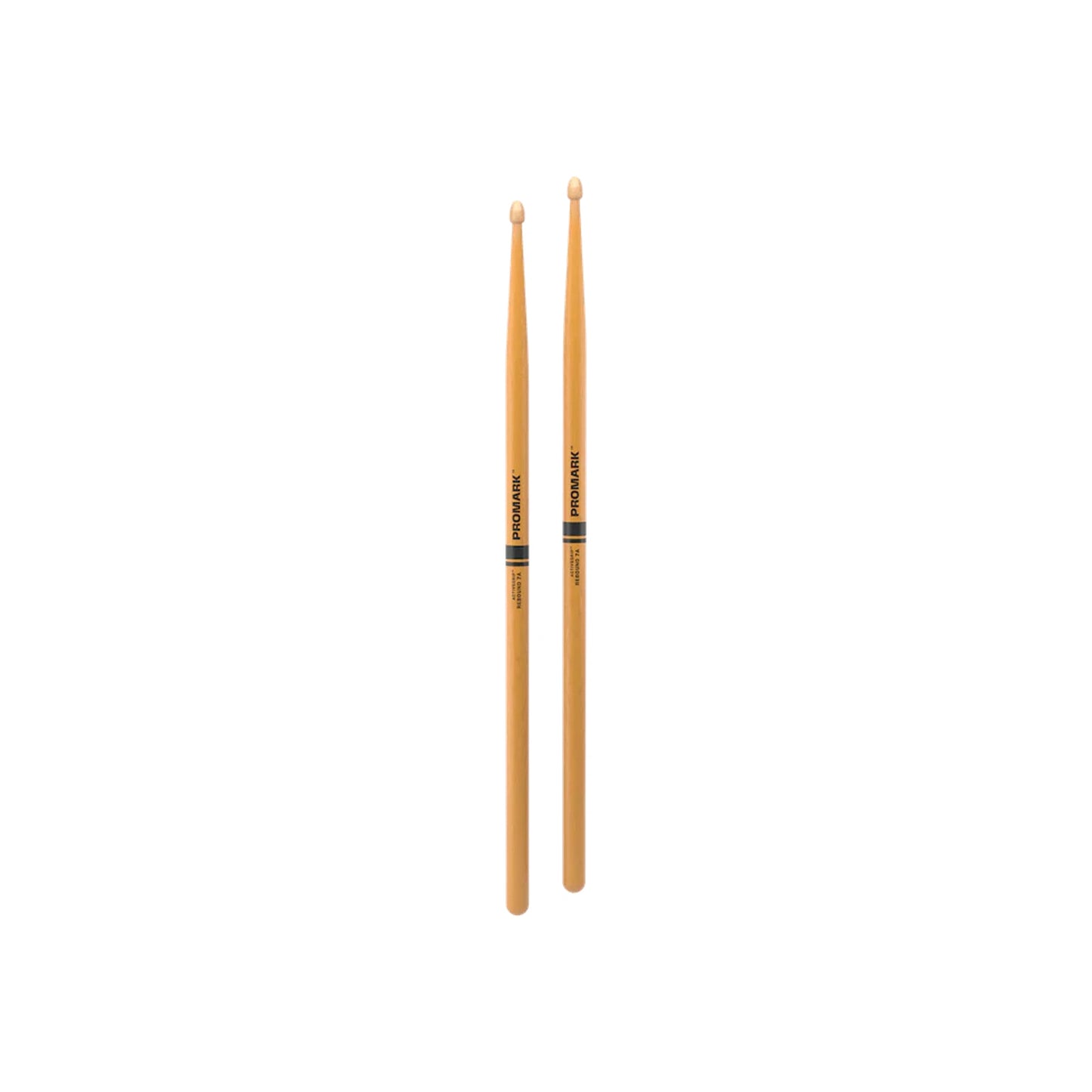 Promark Drum Sticks - Rebound 7A Activegrip Wood Tip - Clear