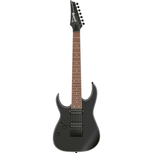 Ibanez RG7421EXLBKF Left Handed 7-String Electric Guitar - Black Flat