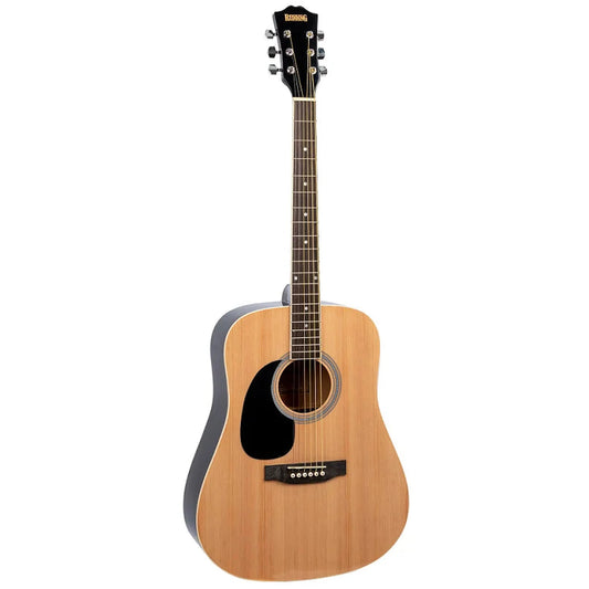 Redding RED50LH Dreadnought Steel String Acoustic Guitar Natural Gloss Left Handed