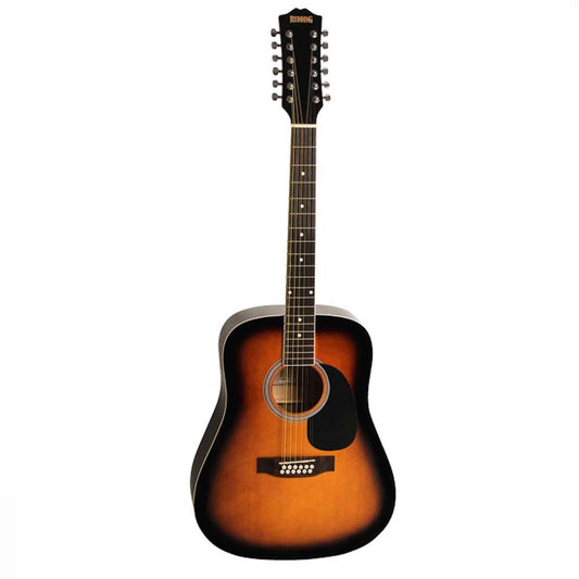 Redding RED512TS 12 String Acoustic Guitar - Tobacco Sunburst
