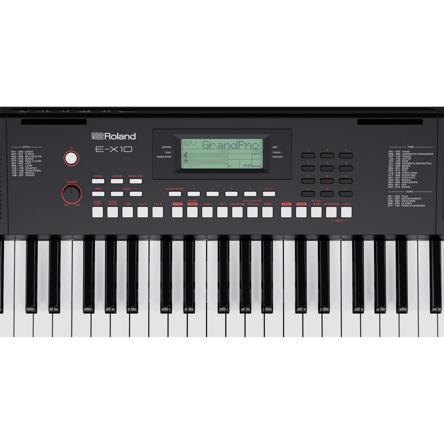 Roland E-X10 Portable Arranger Keyboard from Joondalup Music Centre 6