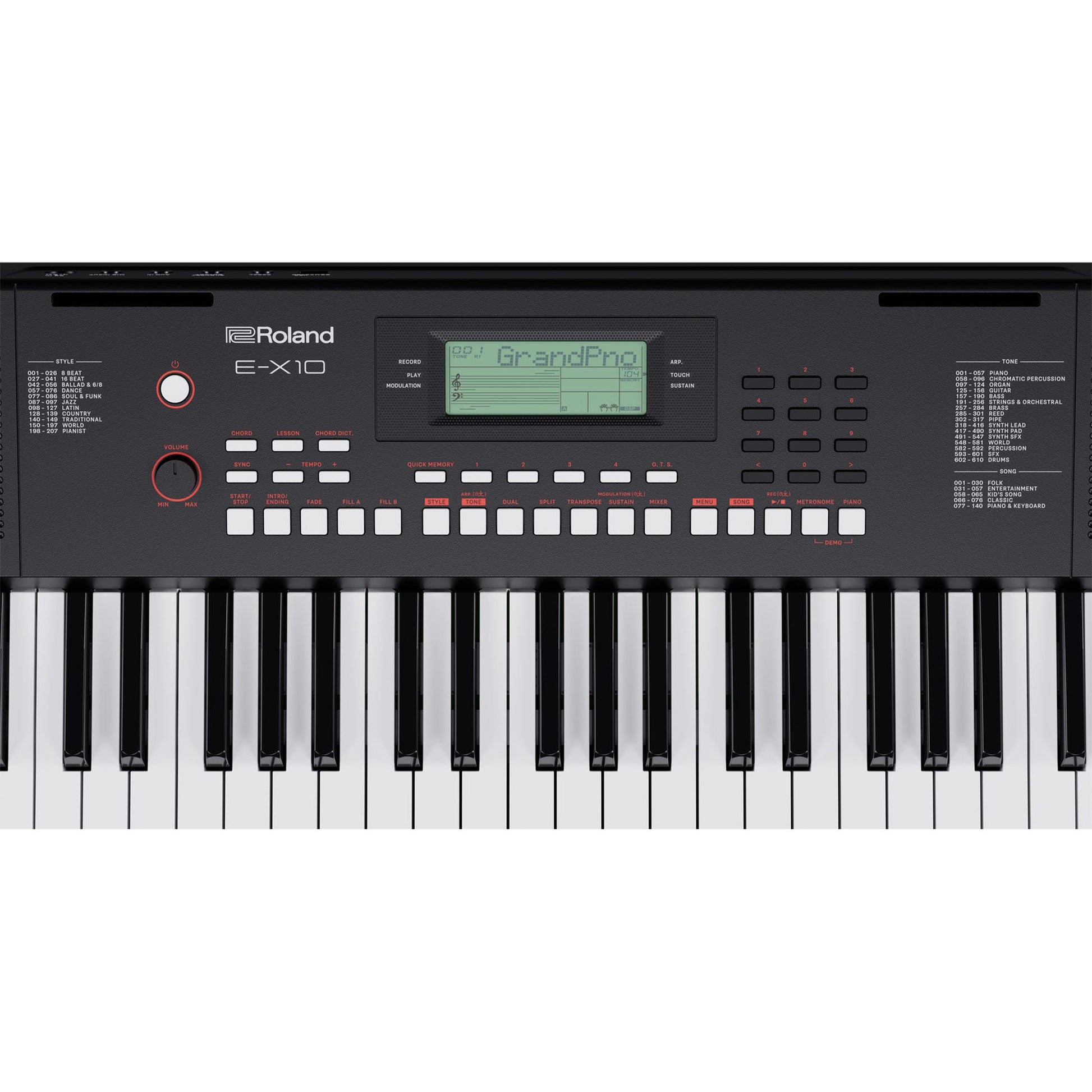 Roland E-X10 Portable Arranger Keyboard from Joondalup Music Centre 6