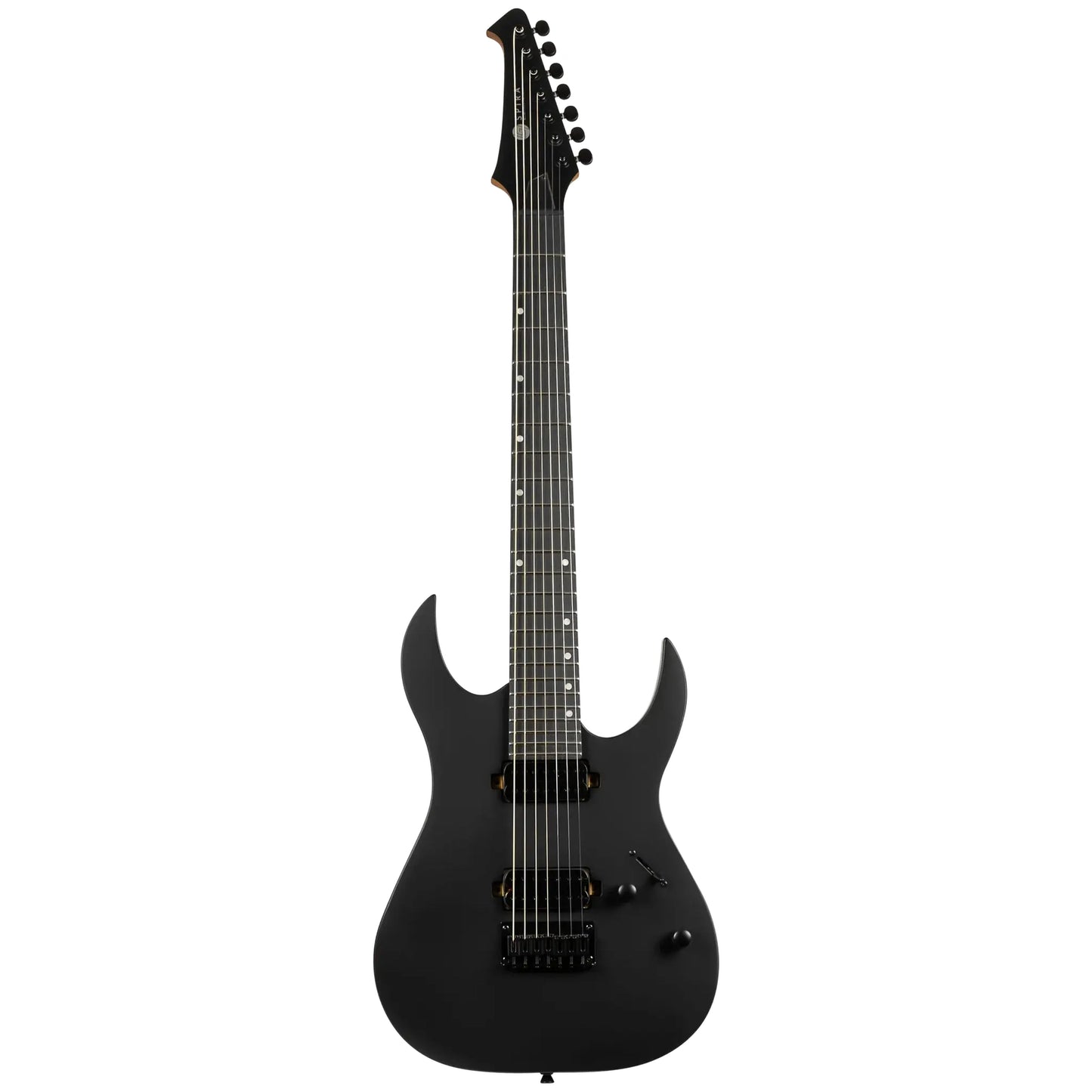 Spira S-407-MBK 7 String Electric Guitar - Satin Black
