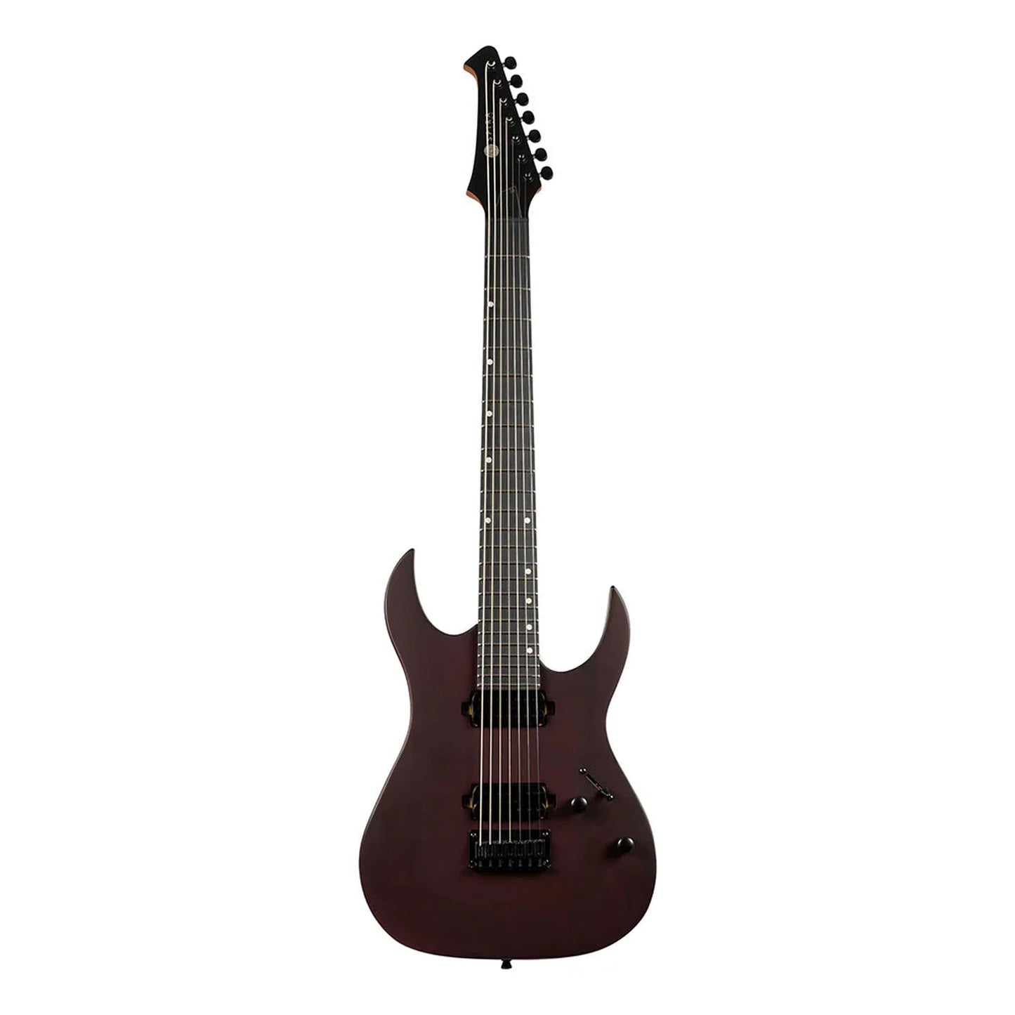 Spira S S-407 MWR 7 String Electric Guitar - Satin Wine Red