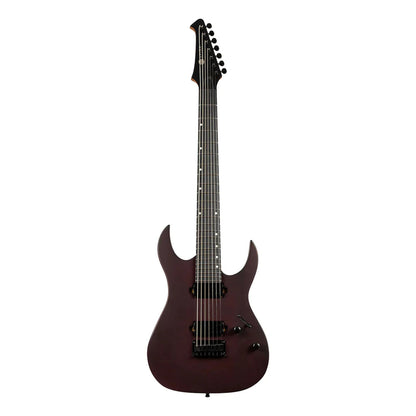 Spira S S-407 MWR 7 String Electric Guitar - Satin Wine Red