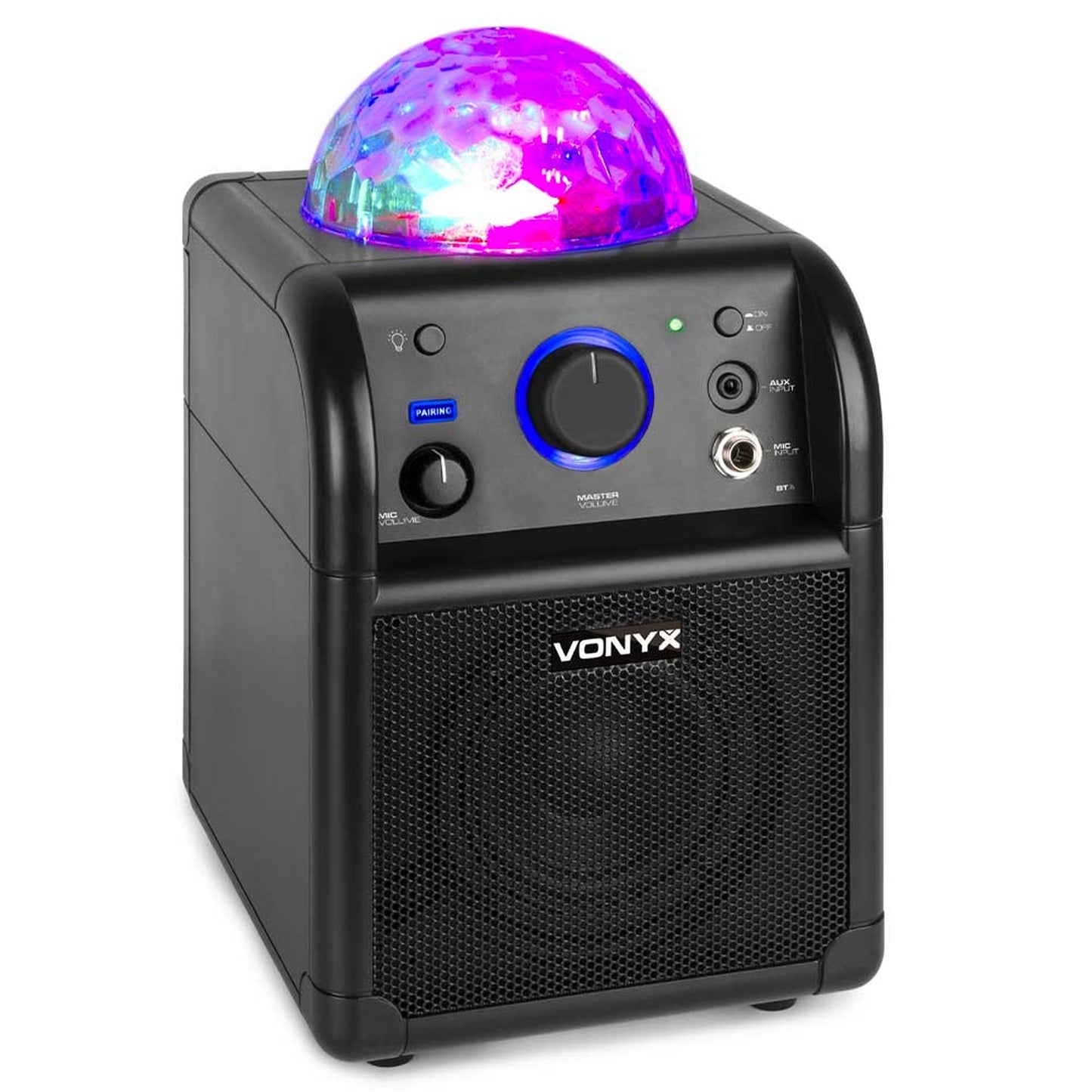 Vonyx SBS50B Bluetooth Party Karaoke Speaker Black with Mic - Joondalup Music Centre