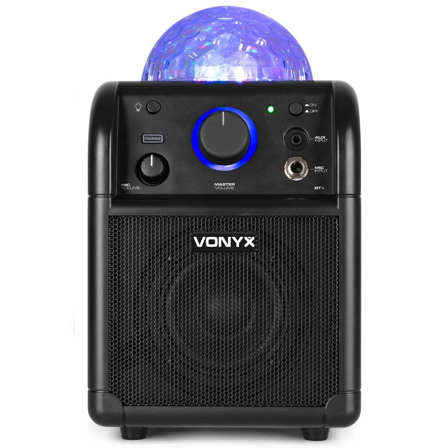 Vonyx SBS50B Bluetooth Party Karaoke Speaker Black with Mic - Joondalup Music Centre