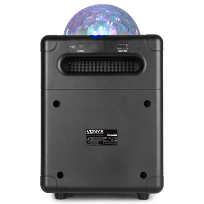 Vonyx SBS50B Bluetooth Party Karaoke Speaker Black with Mic - Joondalup Music Centre