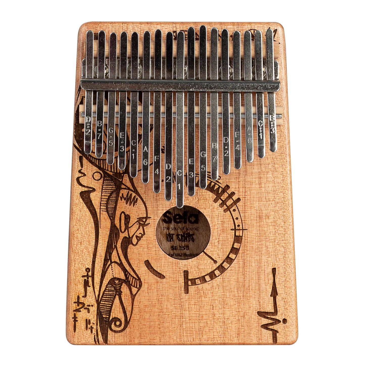 Sela SE250 Mahogany Kalimba Peaceful Mind 17-key - PERCUSSION - [shop-name]