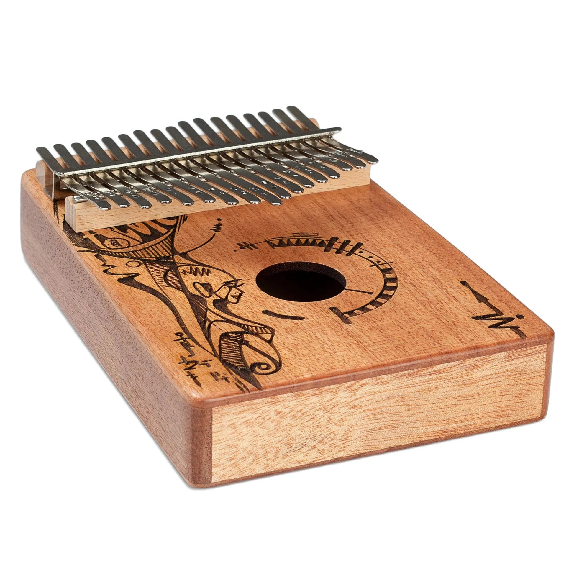 Sela SE250 Mahogany Kalimba Peaceful Mind 17-key - PERCUSSION - [shop-name]