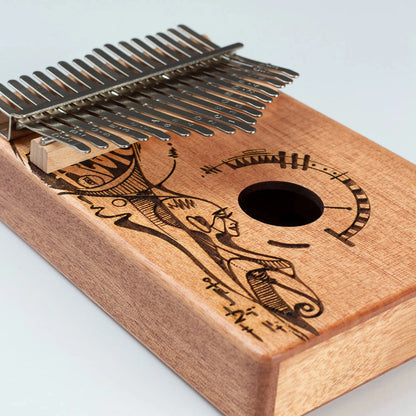 Sela SE250 Mahogany Kalimba Peaceful Mind 17-key - PERCUSSION - [shop-name]