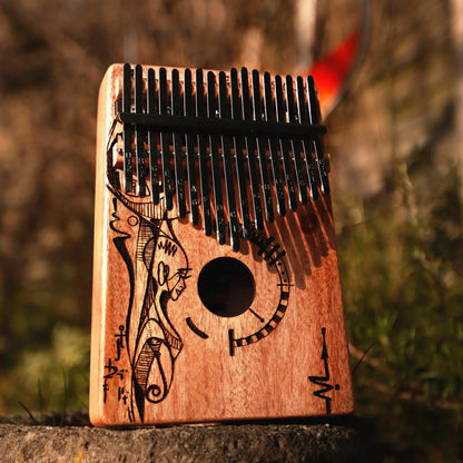 Sela SE250 Mahogany Kalimba Peaceful Mind 17-key - PERCUSSION - [shop-name]