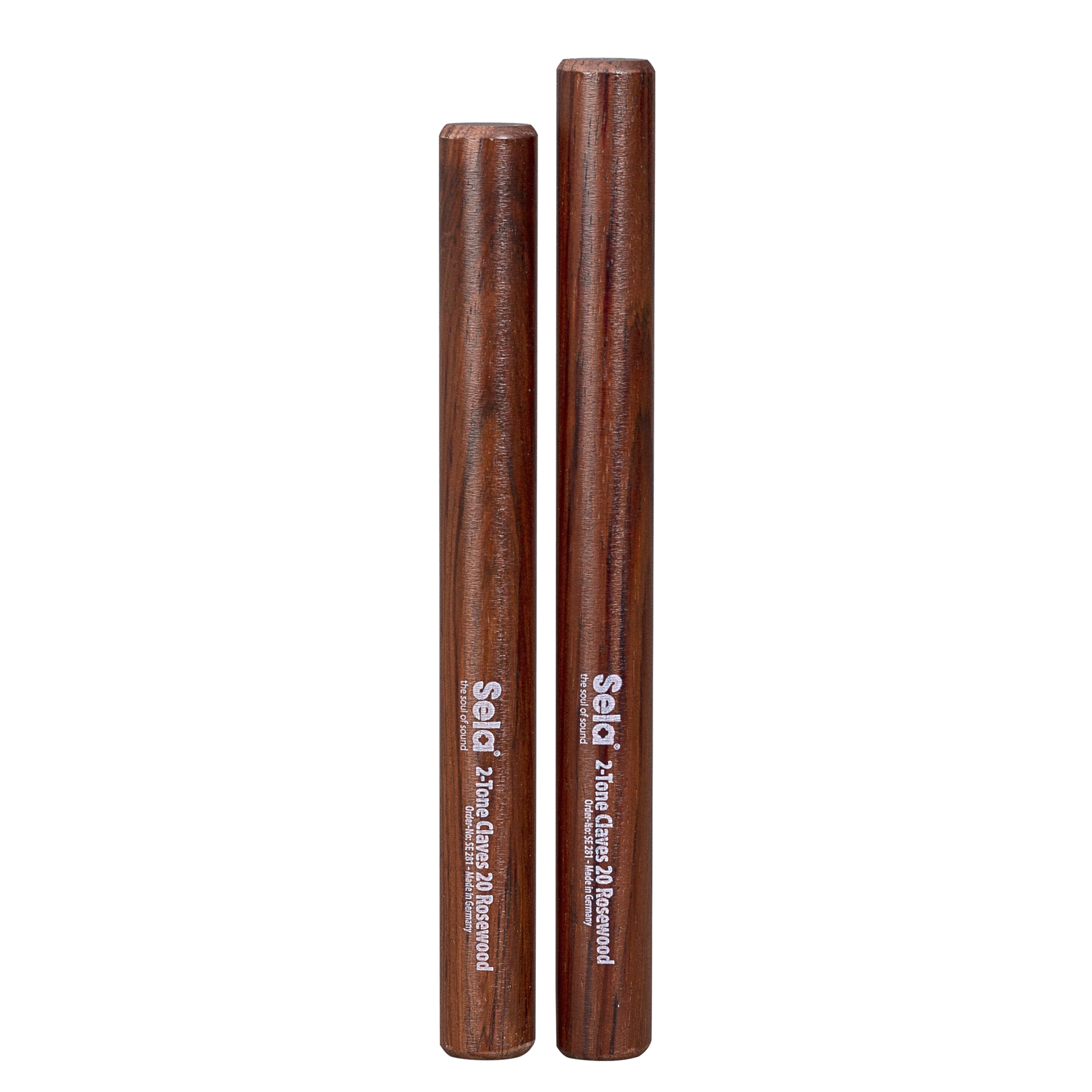 Sela SE 281 2-Tone Claves Rosewood - 20mm - PERCUSSION - [shop-name]