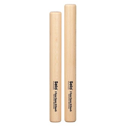 Sela SE283 2-Tone Beech Claves - 20mm - PERCUSSION - [shop-name]