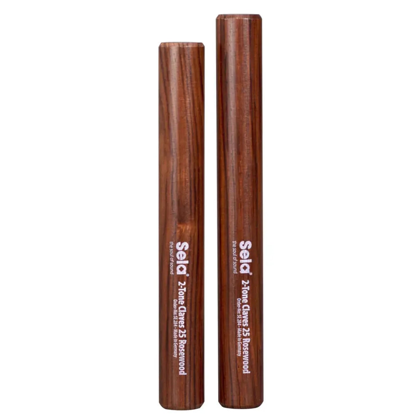 Sela SE284 2-Tone Rosewood Claves - 25mm - PERCUSSION - [shop-name]