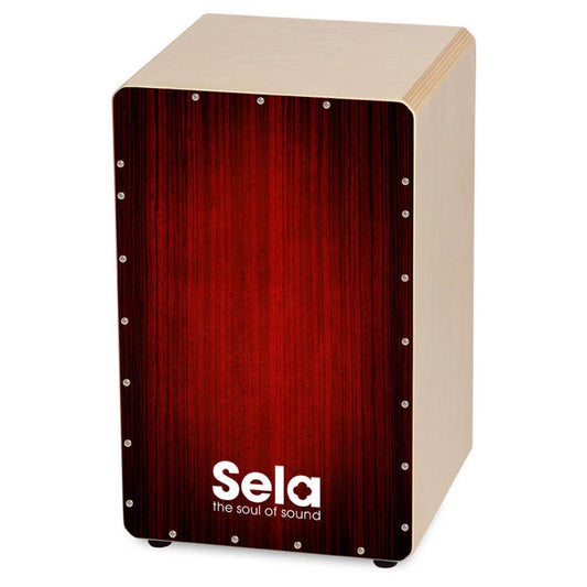 Sela "Varios" Professional Snare Cajon - Red Finish-PERCUSSION-Joondalup Music Centre
