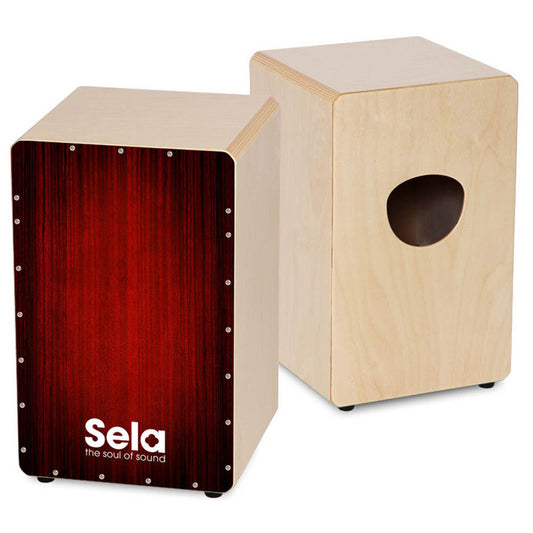 Sela "Varios" Professional Snare Cajon - Red Finish-PERCUSSION-Joondalup Music Centre
