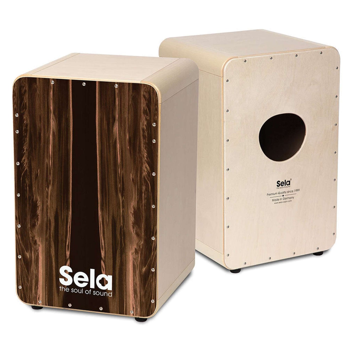 Sela "CaSela" Professional Snare Cajon - Dark Nut Finish