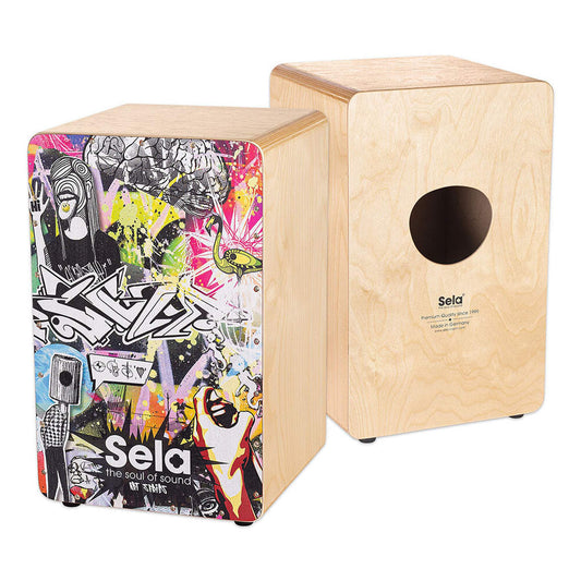 Sela "Art Series" Professional Cajon - Urban Design-PERCUSSION-Joondalup Music Centre