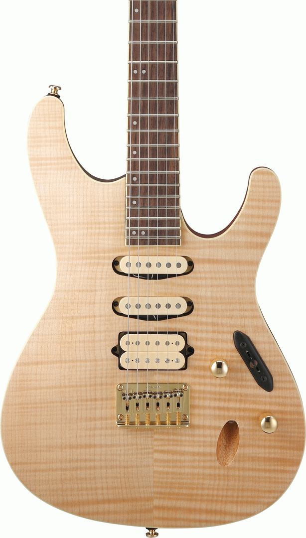 Ibanez SEW761FM NTF Electric Guitar - Natural Flame Maple