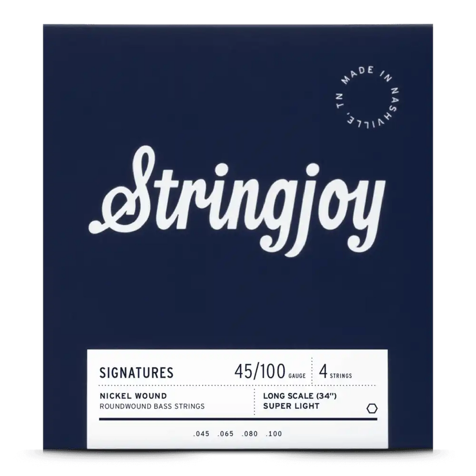 Stringjoy Super Light Gauge (40-100) Long Scale Nickel Wound Bass Guitar Strings - STRINGS - [shop-name]