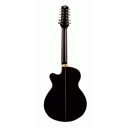 Ashton SL29/12CEQ WRS 12 String Acoustic Guitar - Wine Red Burst