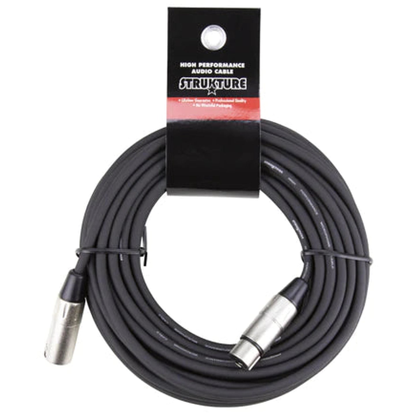 STRUKTURE XLR-XLR MIC CABLE - 50ft - Joondalup Music Centre