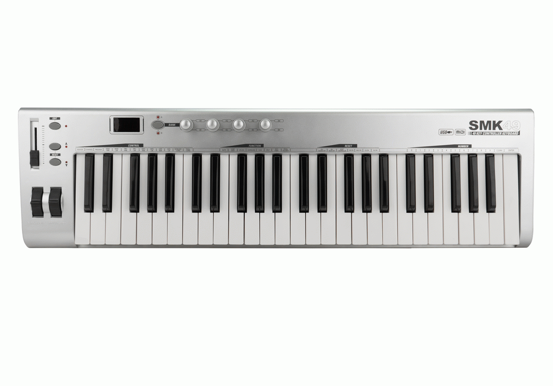SMART ACOUSTIC SMK49 USB MIDI CONTROLLER KEYBOARD - Joondalup Music Centre