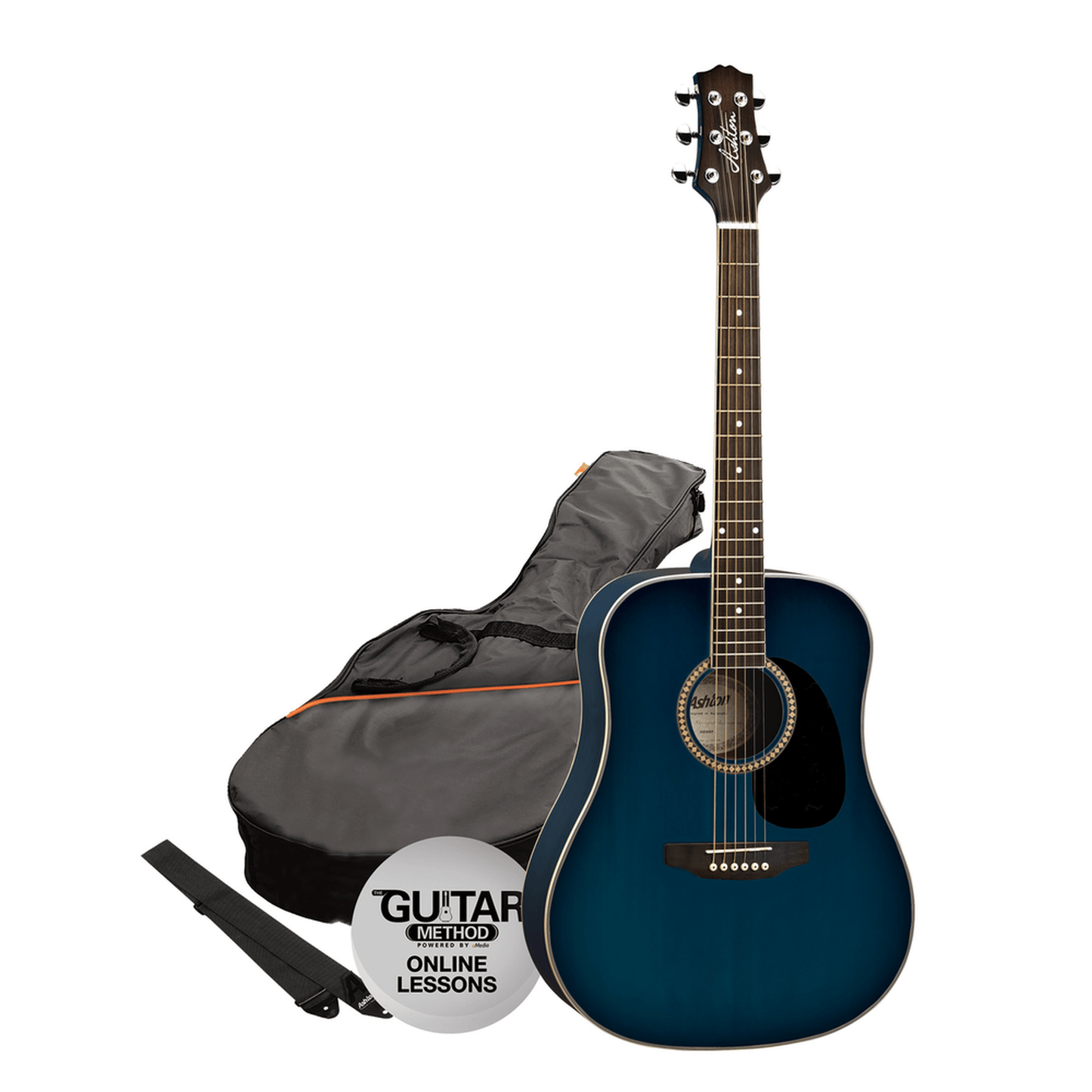 Ashton SPD25TBB Acoustic Guitar Starter Pack - Blue