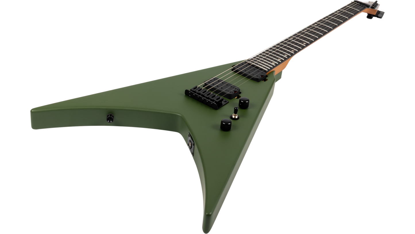 Spira V-400-MGR Electric Guitar - Satin Green