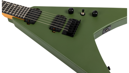 Spira V-400-MGR Electric Guitar - Satin Green