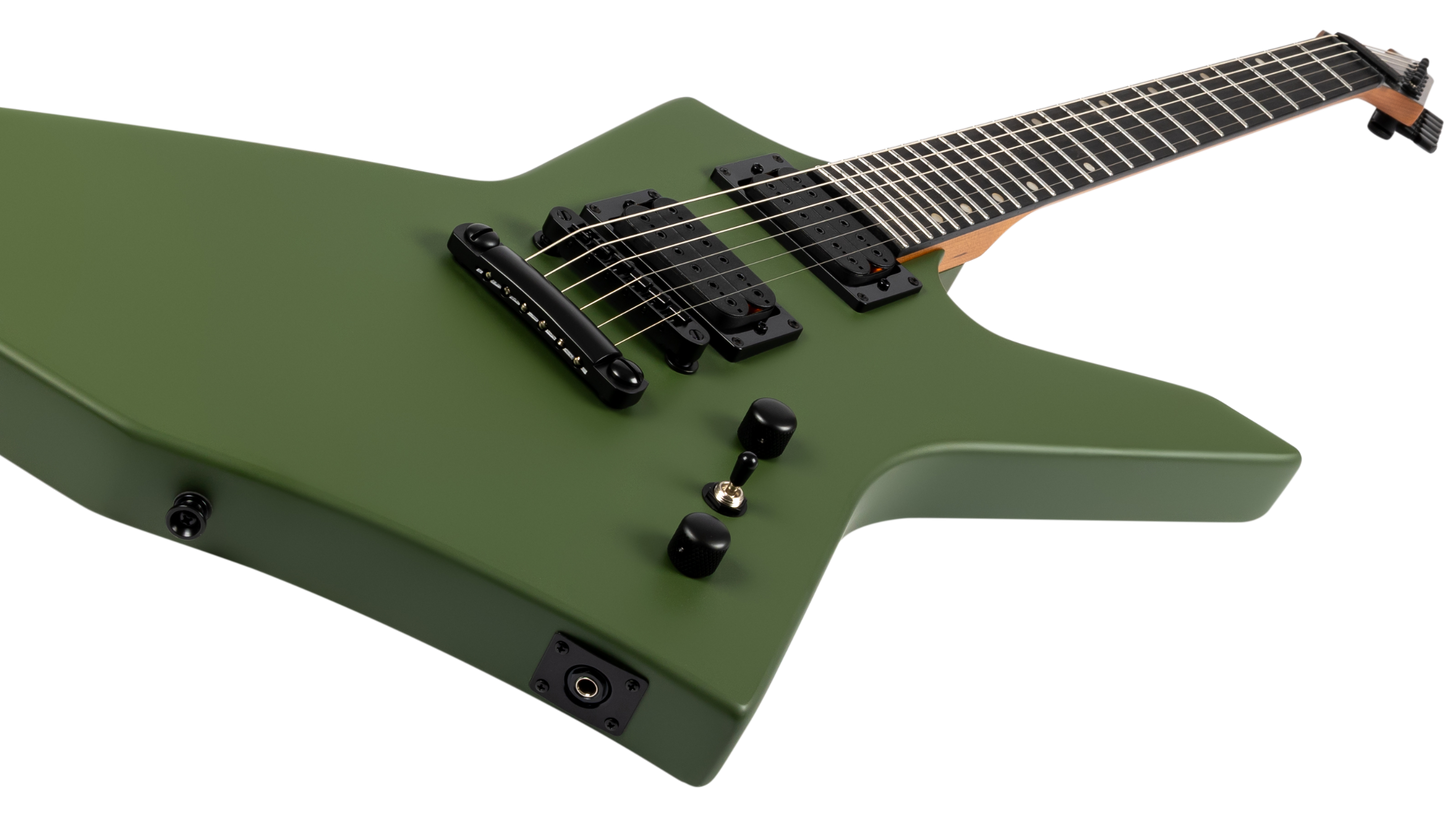 Spira X-400-MGR Electric Guitar - Satin Green