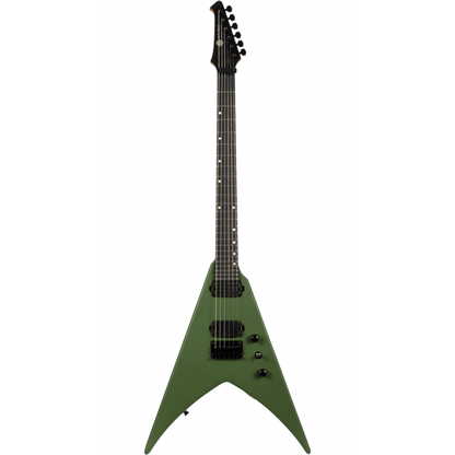 Spira V-400-MGR Electric Guitar - Satin Green