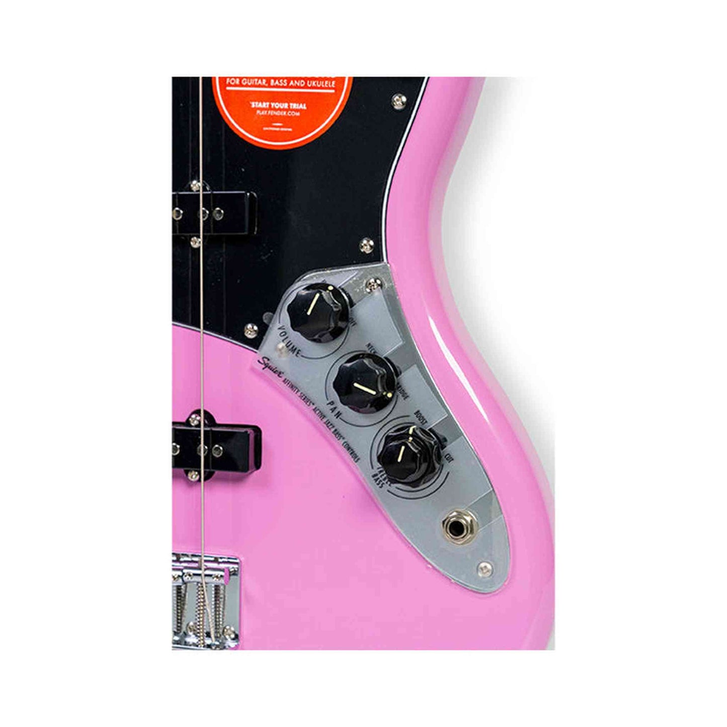 Squier Limited Edition Affinity Series Active Jazz Bass - Flash Pink