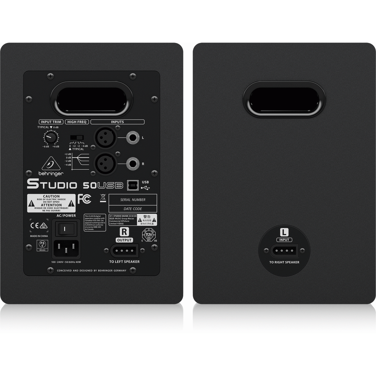 Behringer Studio 50USB Studio Monitors (Pair) - Joondalup Music Centre