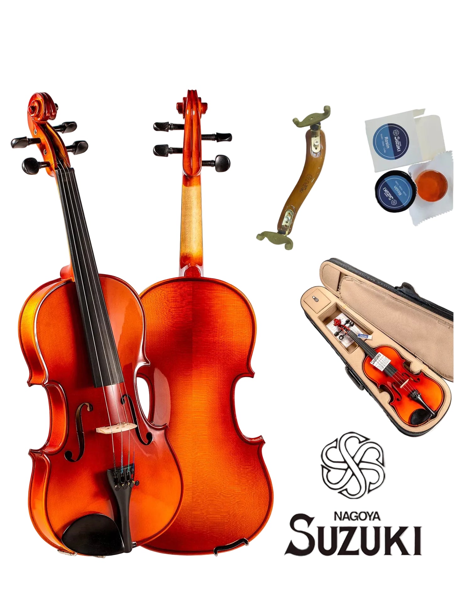 Suzuki SV-10AL 3/4 All Solid Student Violin Outfit