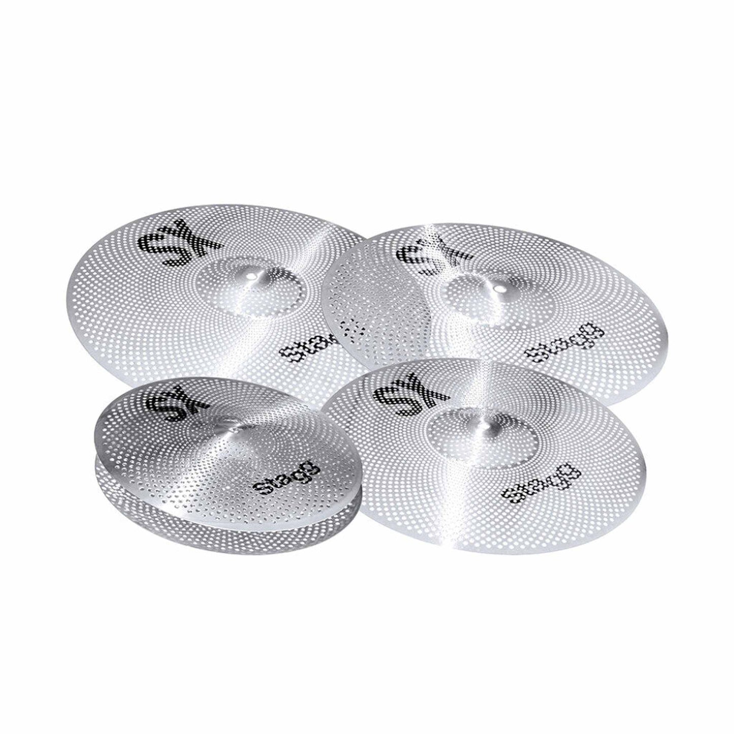 Stagg Silent Practice Cymbal Pack w/Bag
