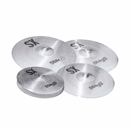 Stagg Silent Practice Cymbal Pack w/Bag