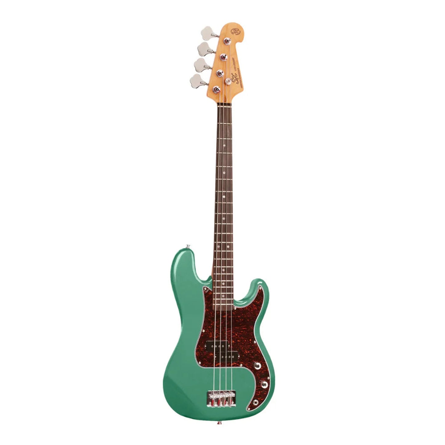 SX VEP34VGN 3/4 Vintage Style Bass Guitar - Vintage Green