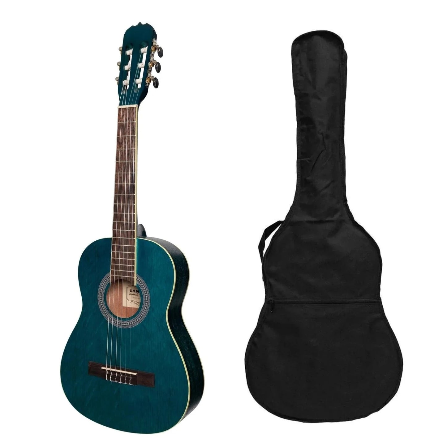 Sanchez 1/2 Size Student Classical Guitar w/Bag - Blue