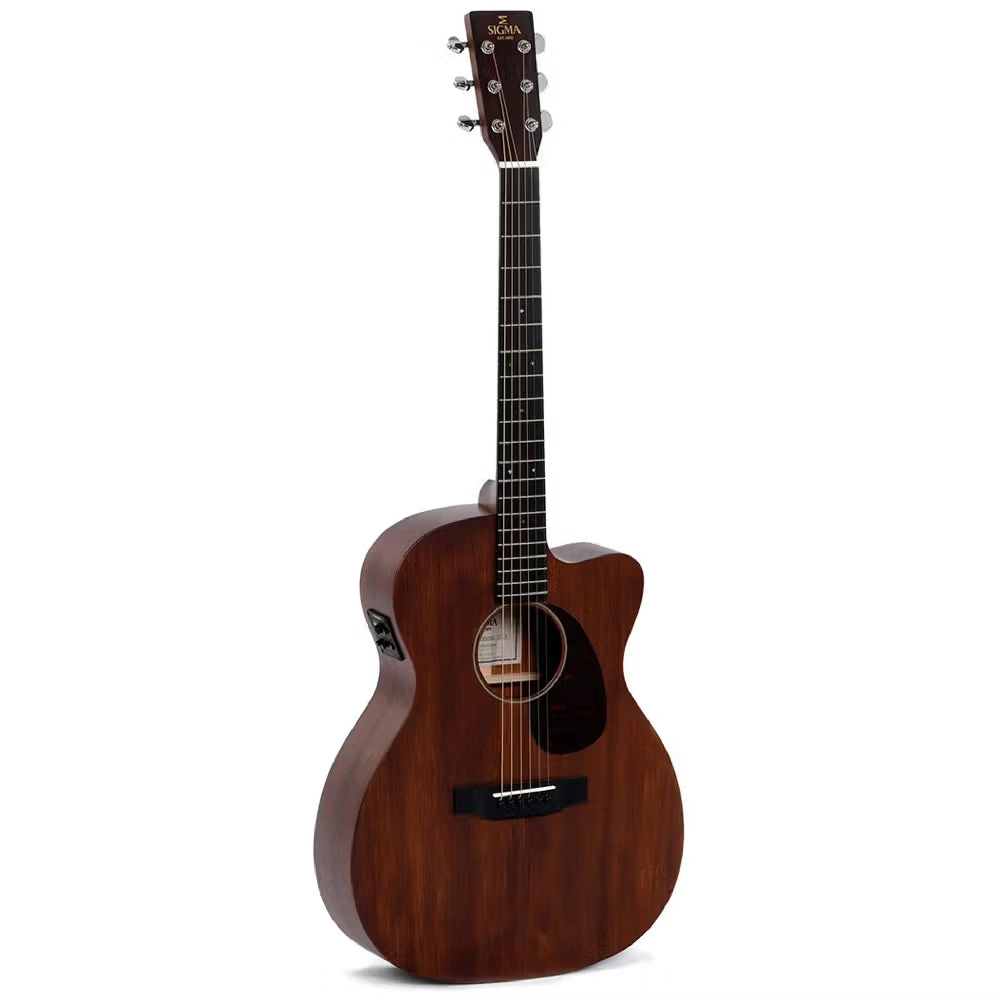 Sigma 000MC-15E Solid Top Acoustic Guitar - Mahogany 1