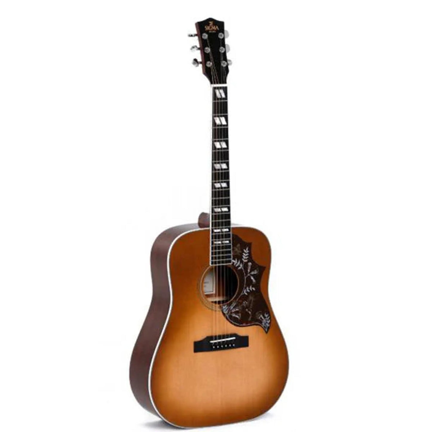 Sigma DM-SG5 Hummingbirg Solid Top Acoustic Guitar w/Bag - Cherry Sunburst from Joondalup Music Centre