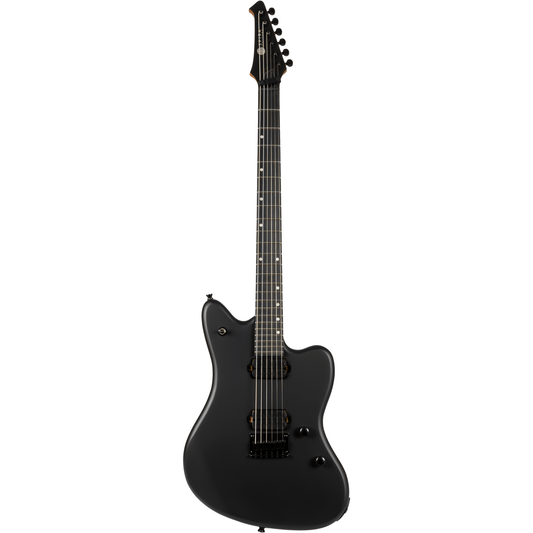 Spira J-400-MBK-BAR Baritone Electric Guitar - Satin Black