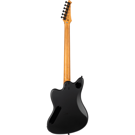 Spira J-400-MBK-BAR Baritone Electric Guitar - Satin Black back