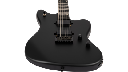 Spira J-400-MBK-BAR Baritone Electric Guitar - Satin Black