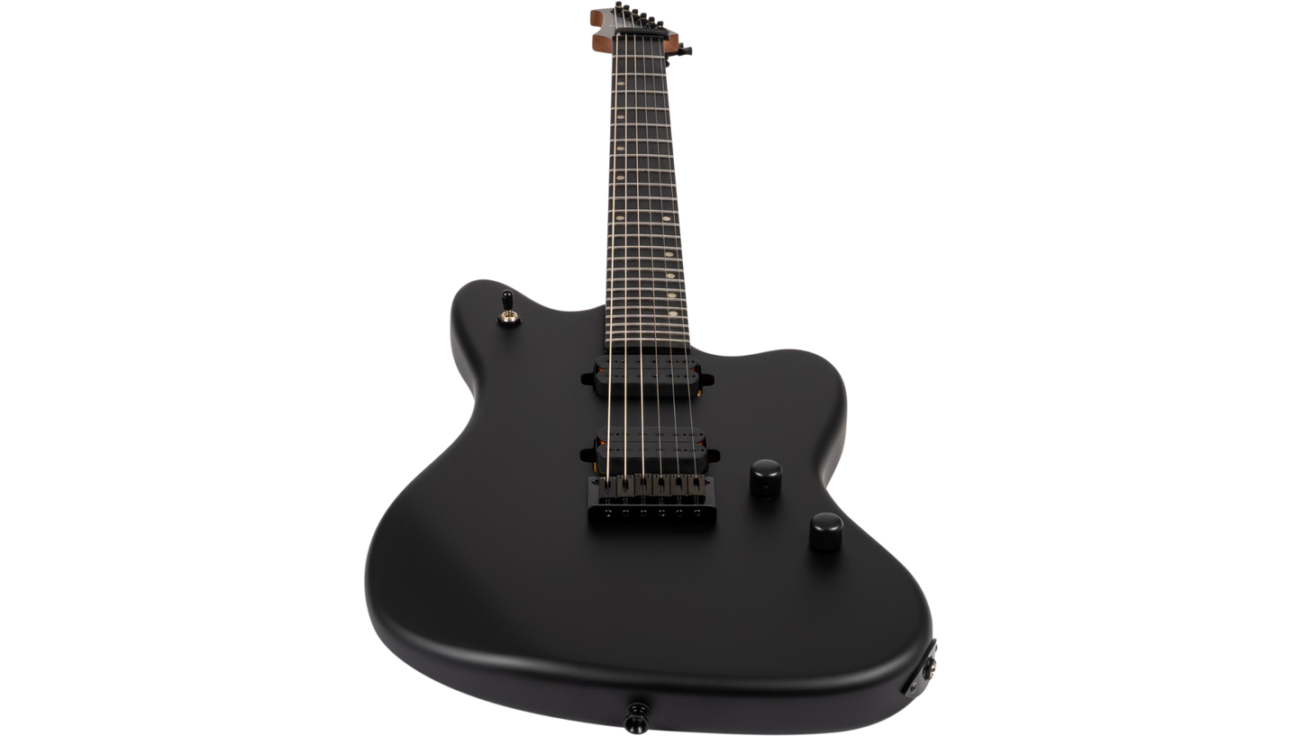 Spira J-400-MBK-BAR Baritone Electric Guitar - Satin Black