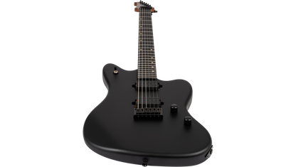 Spira J-400-MBK-BAR Baritone Electric Guitar - Satin Black